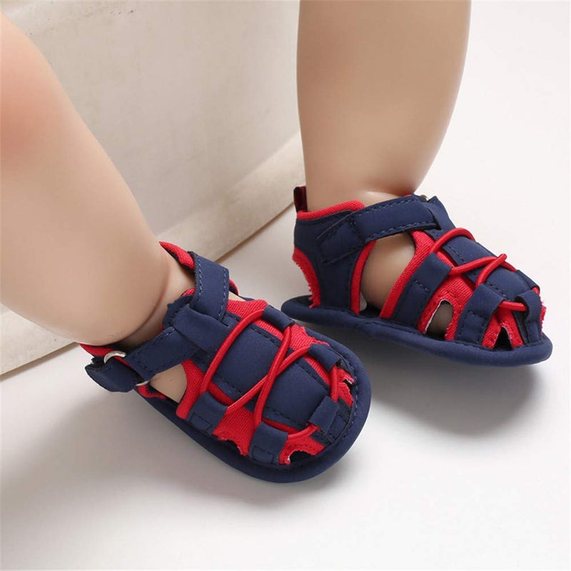 HsdsBebe Infant Baby Boys Girls Summer Beach Sandals Breathable Athletic Anti-slip Soft Sole Newborn First Walker Crib Shoes - Image 2